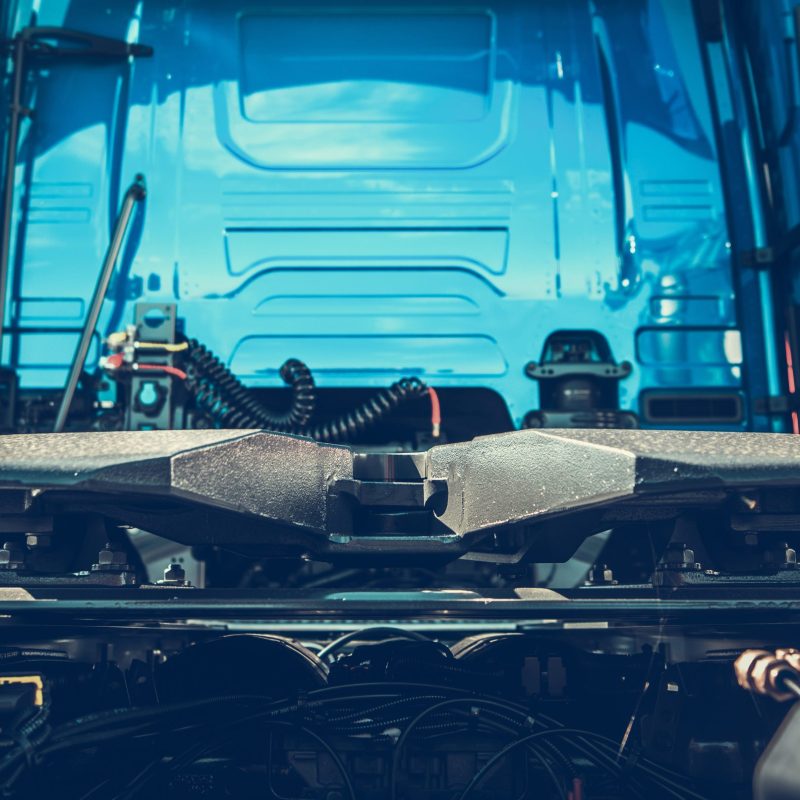 a close up of the bed of a semi truck